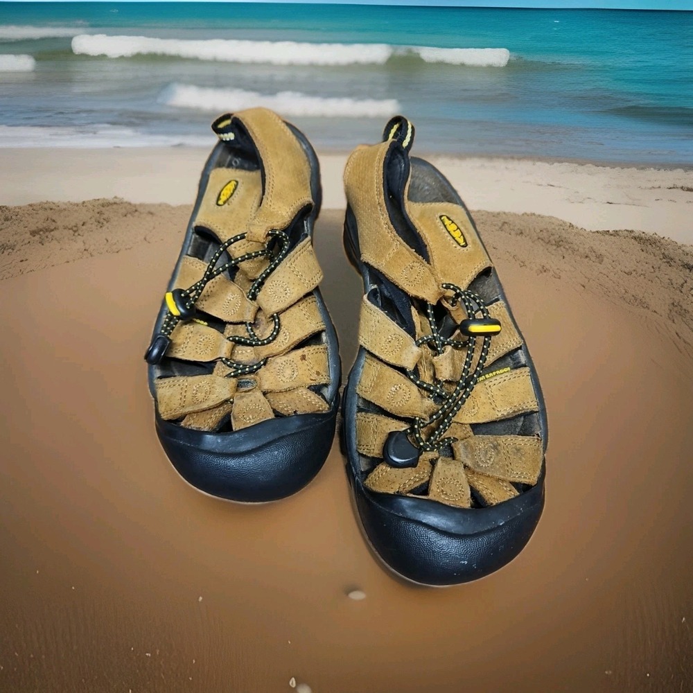 Keen Women's Newport H2 Brown Leather Hiking Trail Water Sandals Size 7